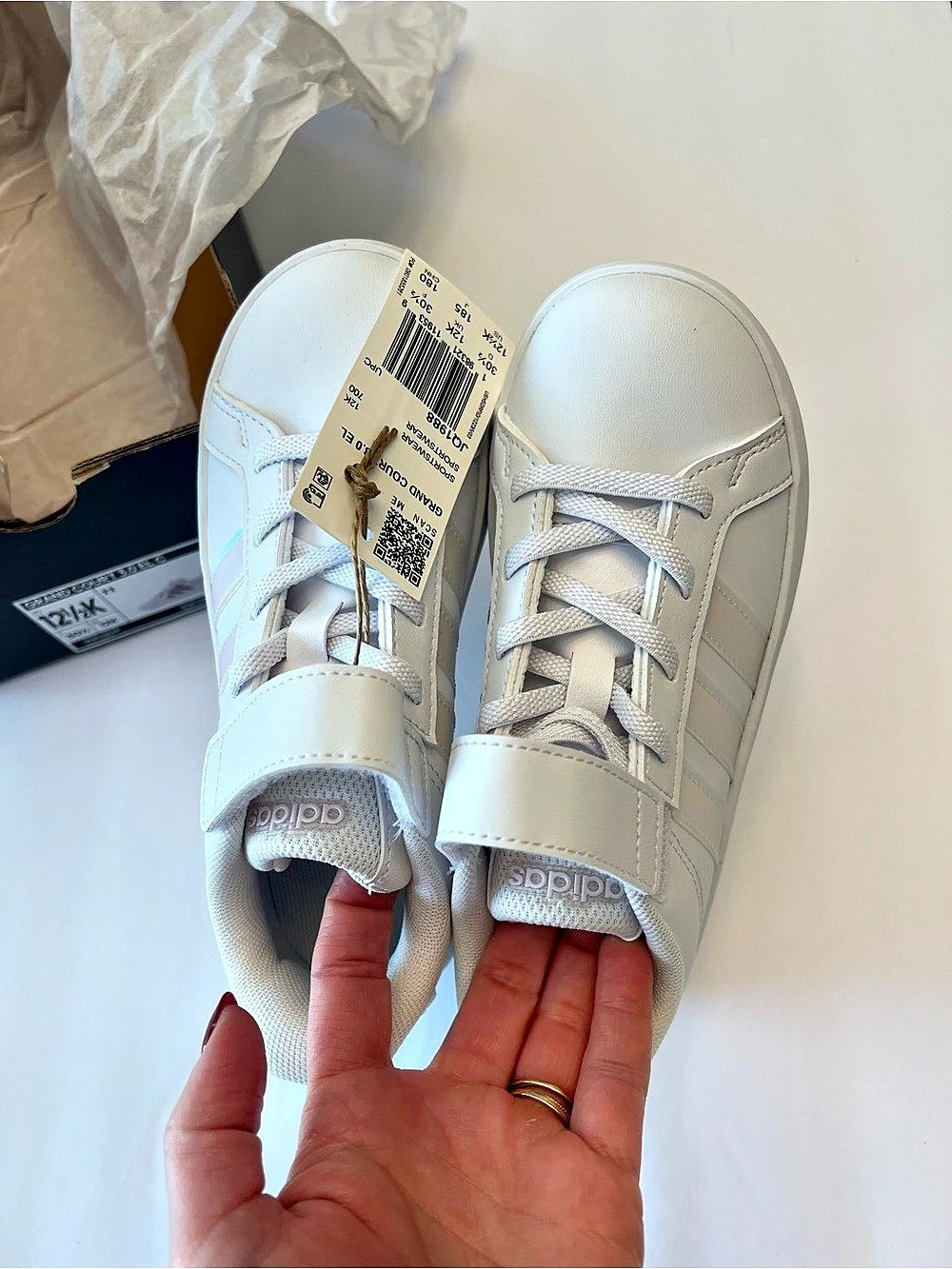 adidas Grand Court 3.0 EL C Kids Sneakers White US 12.5K